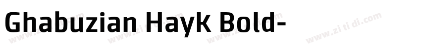 Ghabuzian Hayk Bold字体转换